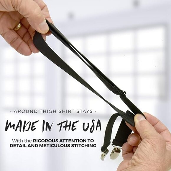 HOLD'EM Shirt Stay for men Police Military Thigh Suspender Non-Slip Clips - Picture 5 of 6